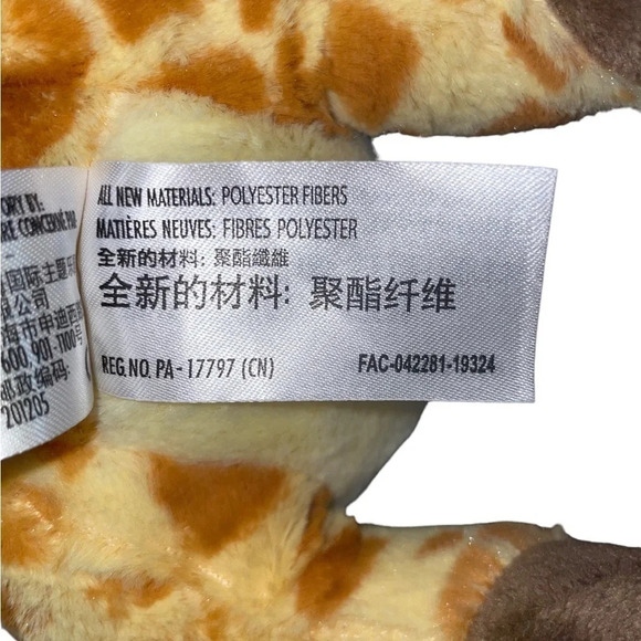 Disney Parks Babies Exclusive Baby Giraffe Plush Sitting Stuffed Animal Toy 11" - Picture 7 of 9